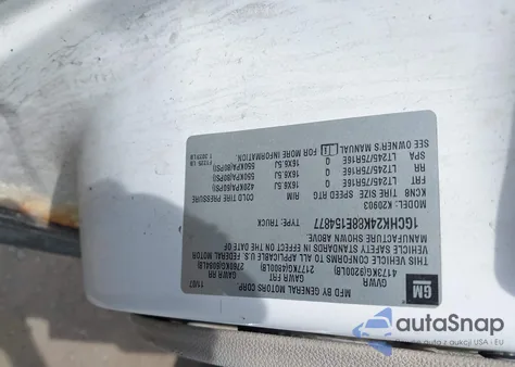 2008 Chevrolet Silverado 2500Hd Work Truck from USA, damaged, VIN 1GCHK24K88E154877